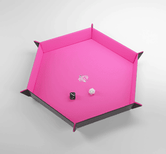 Magnetic Dice Tray Hexagonal Black/Pink